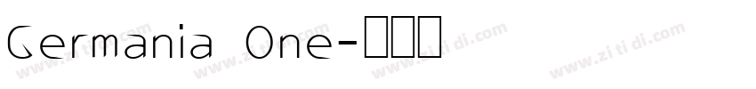 Germania One字体转换